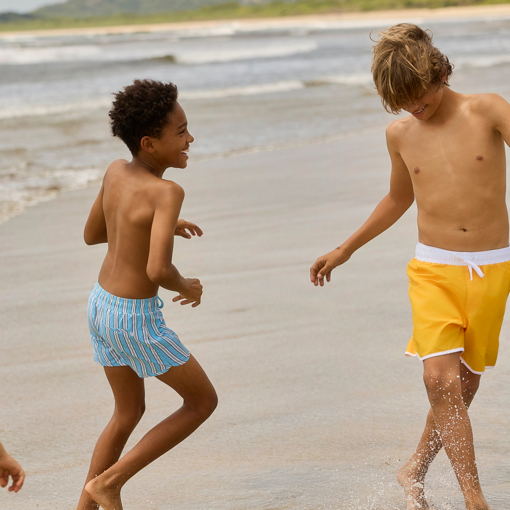 Boys Isla Blue Stripe Boardie