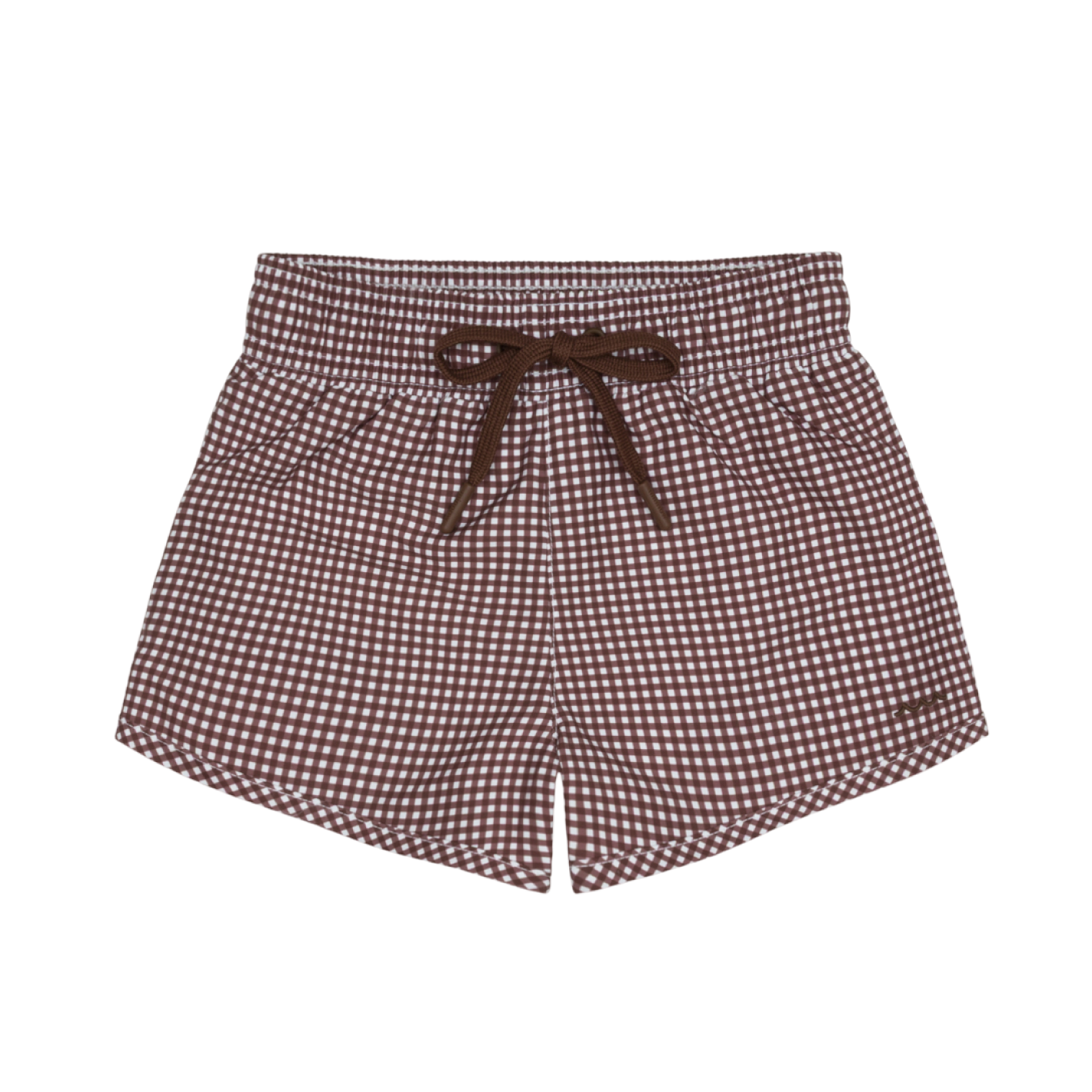 Boys’ Cocoa Gingham Boardie