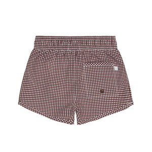Boys’ Cocoa Gingham Boardie