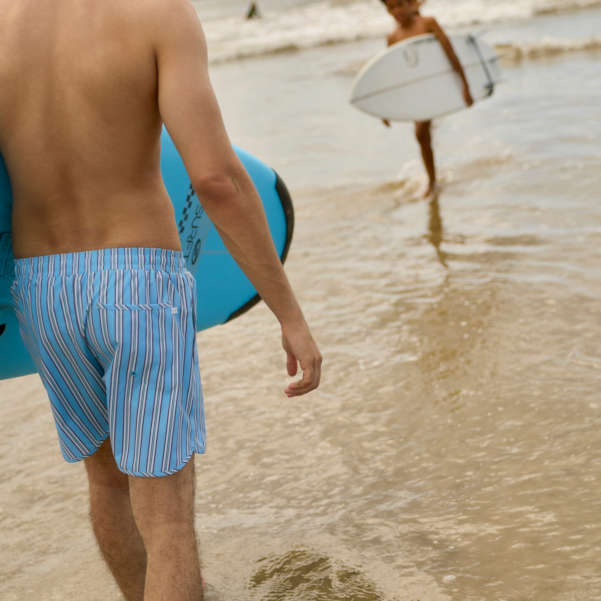 Men’s Isla Blue Stripe Boardie
