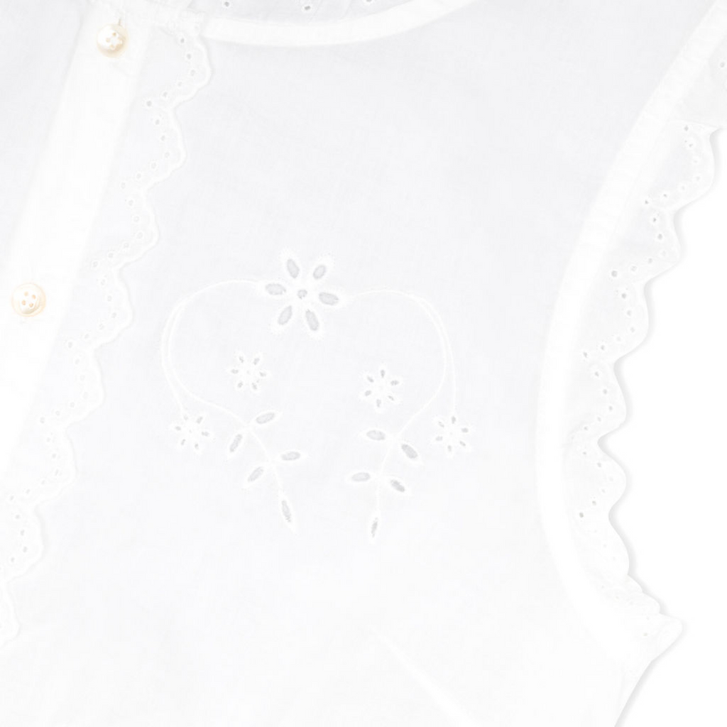 Women’s Embroidered White Tank