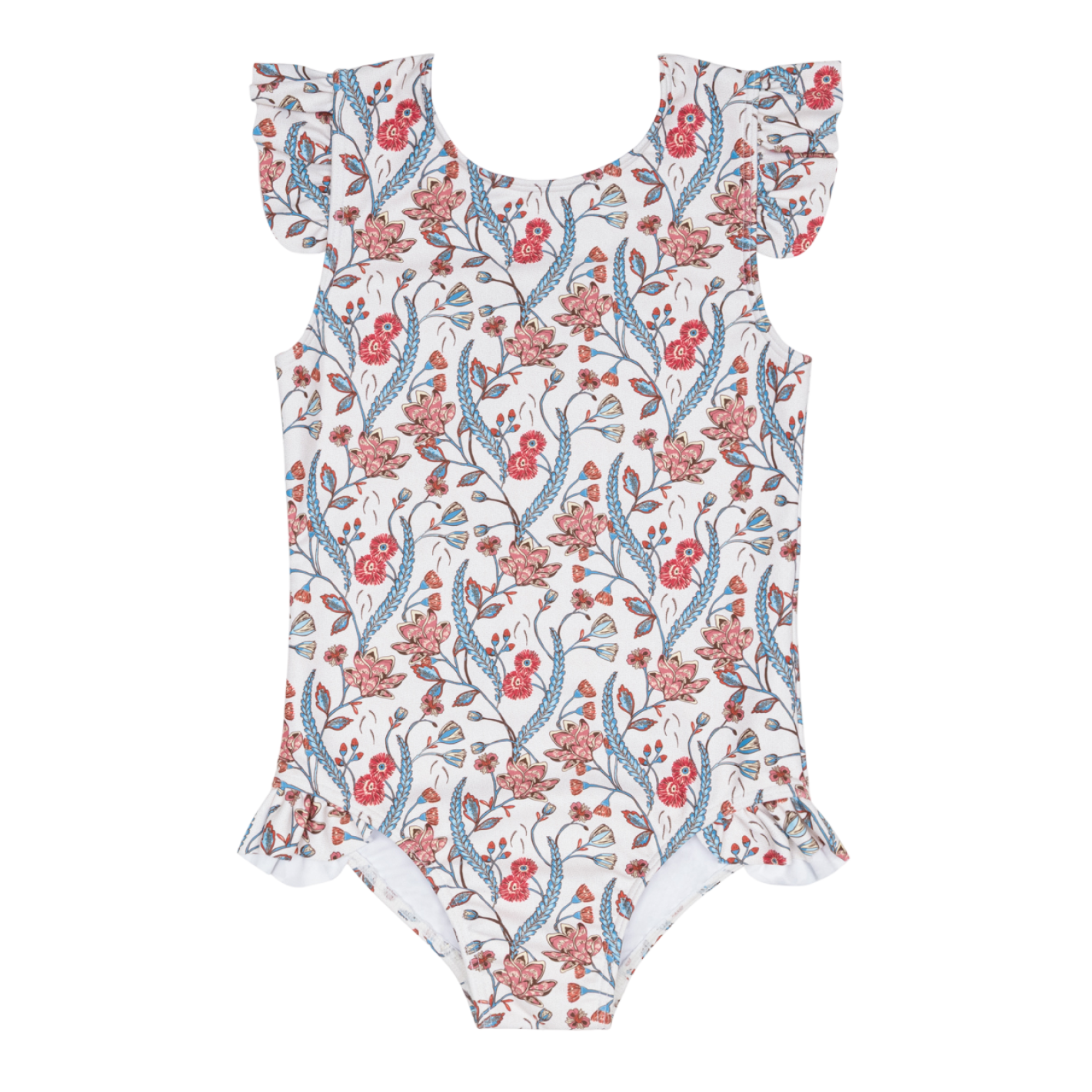 Girls’ Mercado Bloom Cap Sleeve Rashguard One Piece