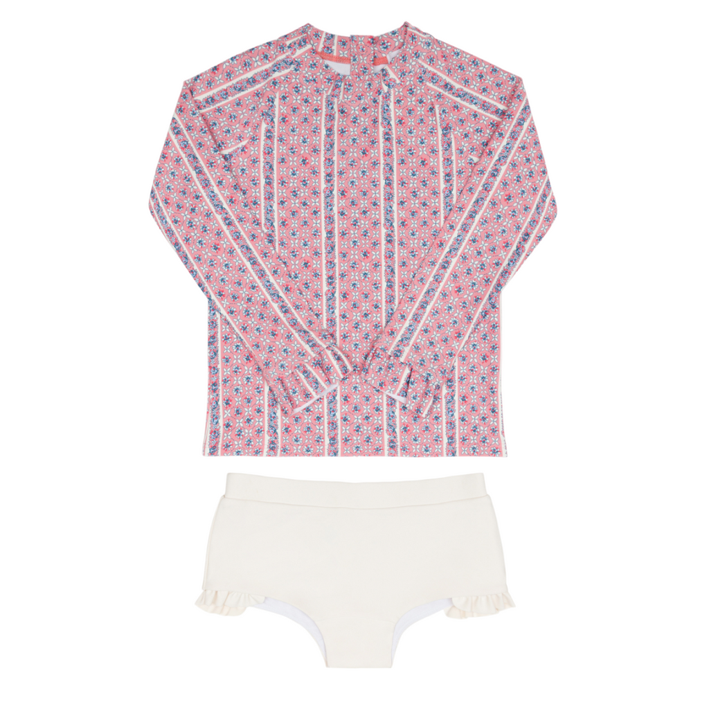 Girls’ Rosa Vine Rashguard Set