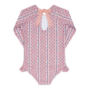 Girls’ Rosa Vine Rashguard One Piece