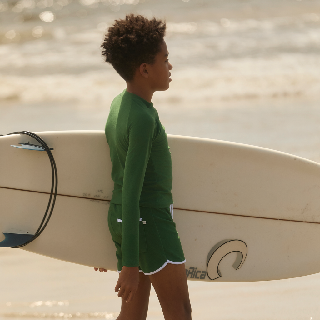 Unisex Palma Green Terry Rashguard