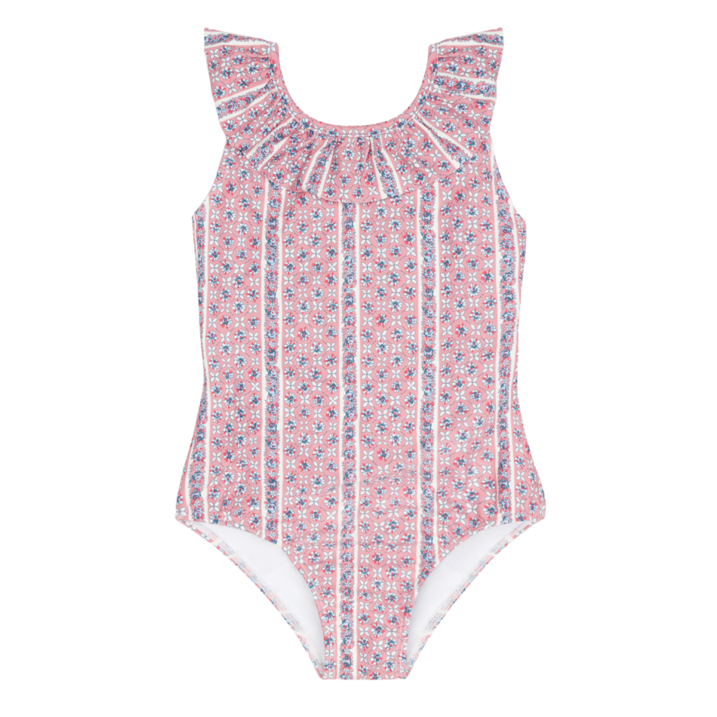 Girls’ Rosa Vine Ruffle Collar One Piece