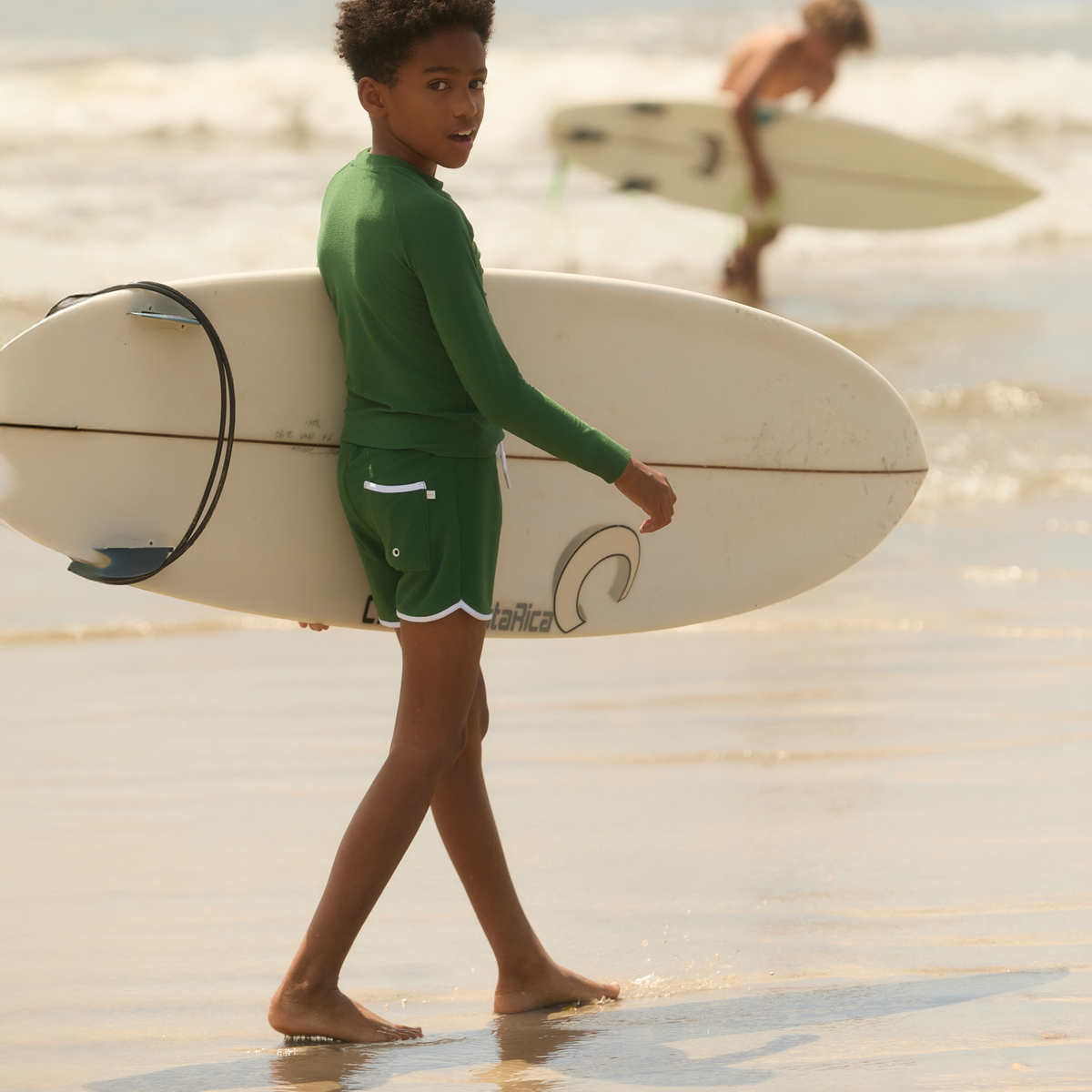 Unisex Palma Green Terry Rashguard