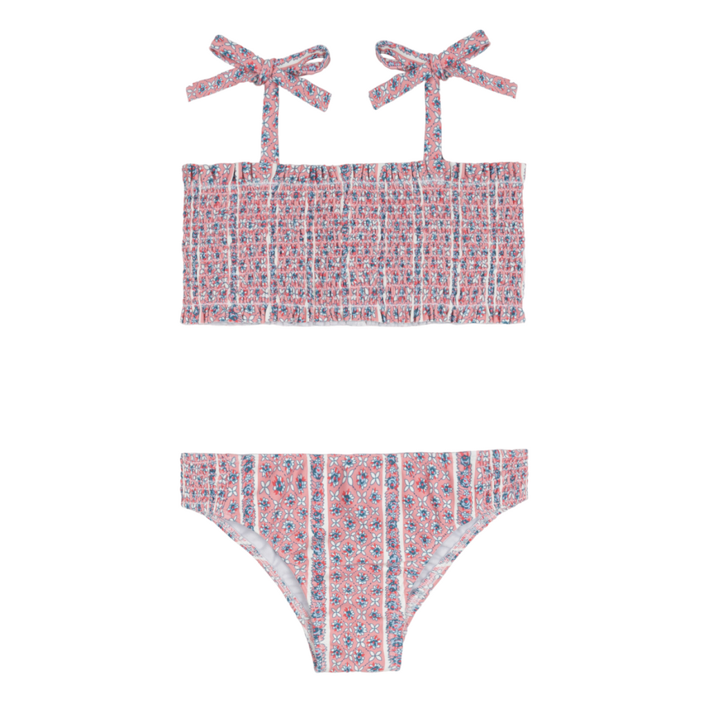 Girls’ Rosa Vine Smocked Bikini