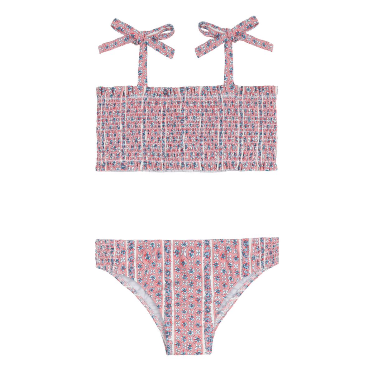 Girls’ Rosa Vine Smocked Bikini