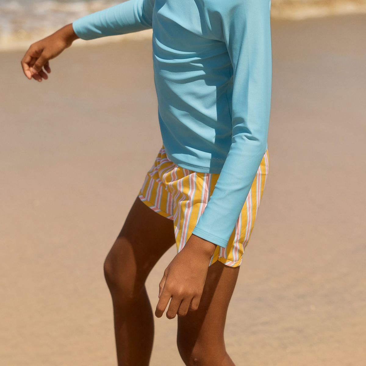 Boys Marigold Stripe Boardie