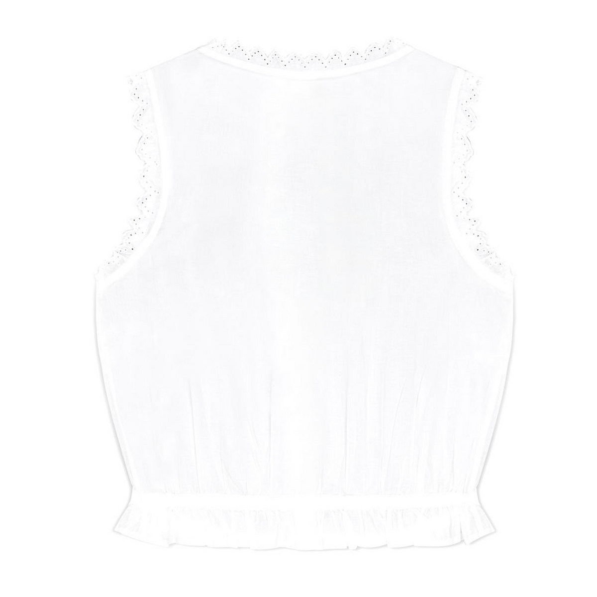 Women’s Embroidered White Tank