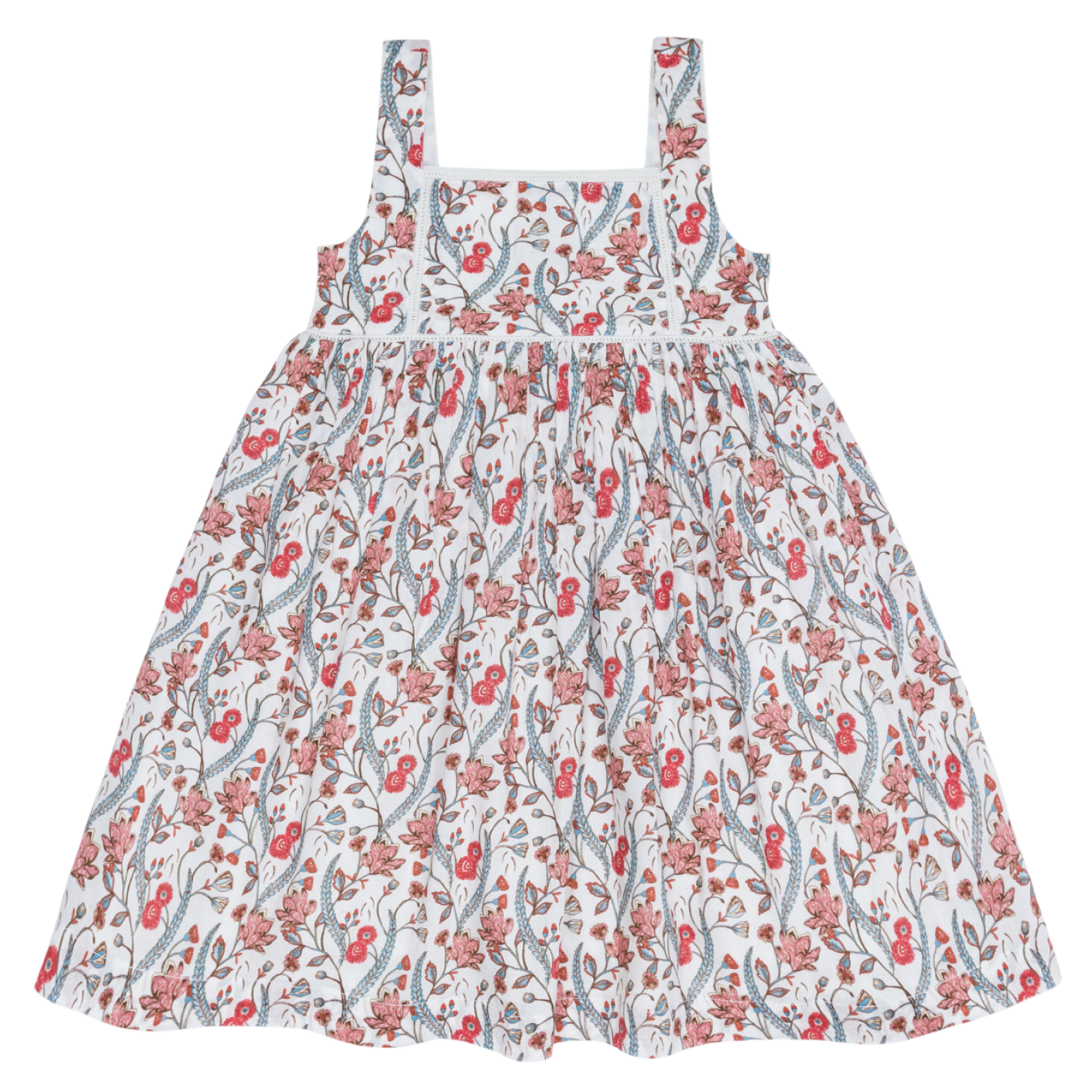 Girls’ Mercado Bloom Square Neck Dress