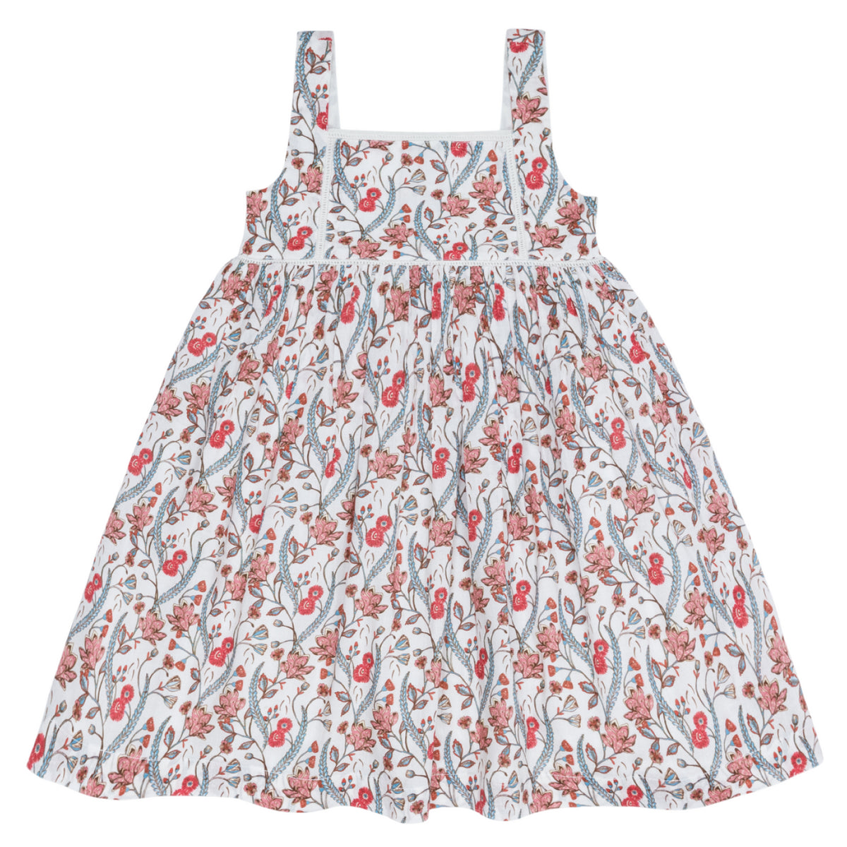 Girls’ Mercado Bloom Square Neck Dress