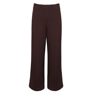 Women’s Brown Wide Leg Knit Pant