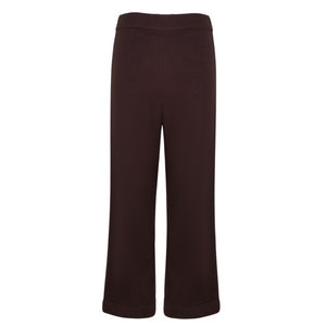 Women’s Brown Wide Leg Knit Pant