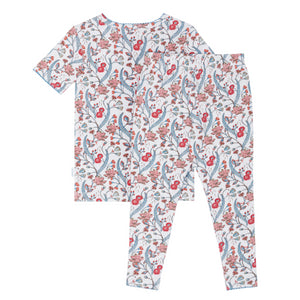 Girls’ Mercado Bloom Short Sleeve Pima Pajamas Set