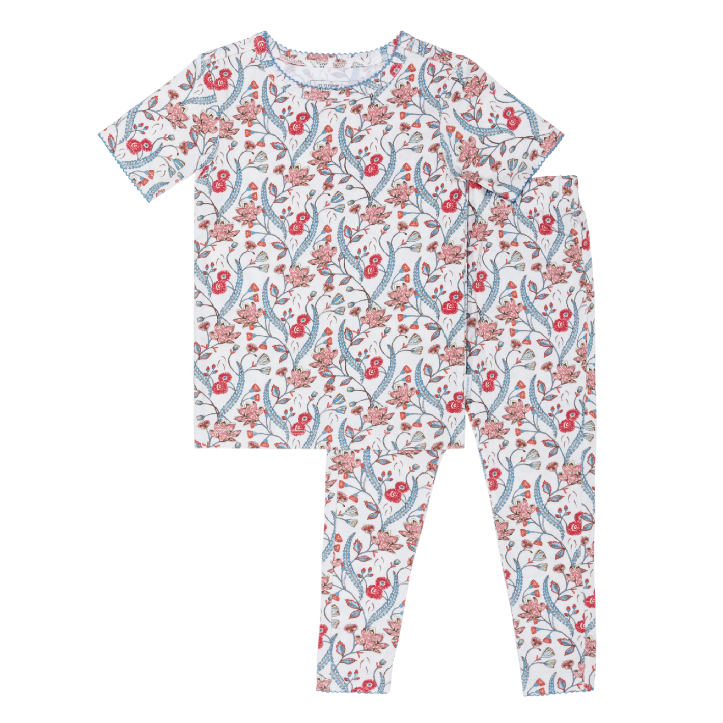 Girls’ Mercado Bloom Short Sleeve Pima Pajamas Set