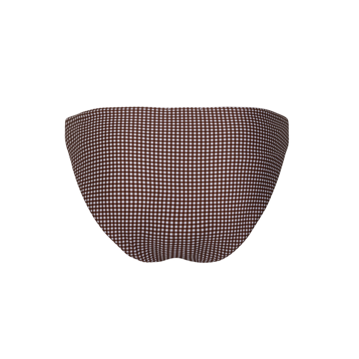 Women’s Cocoa Gingham Low Waist Bikini Bottom