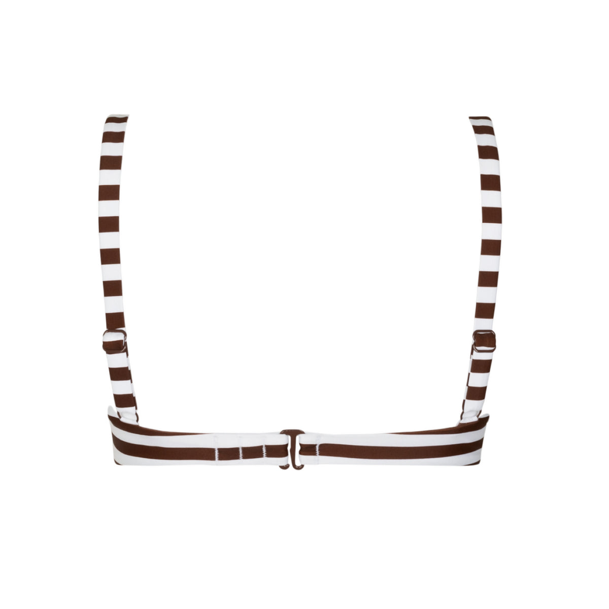 Women’s Cocoa Stripe Cup Bikini Top