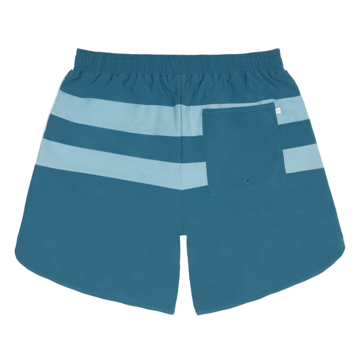 Men’s Teal and Dusk Blue Colorblock Boardie