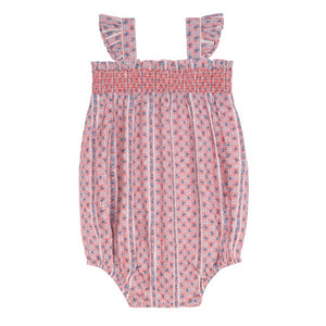 Baby Girls’ Rosa Vine Smocked Bubble Romper