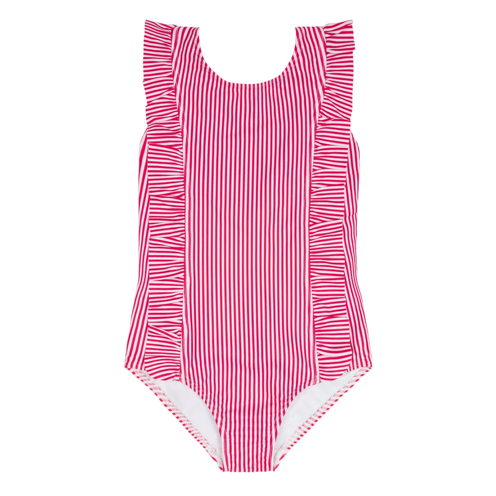 Girls’ Gondola Stripe Ruffle One Piece