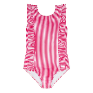 Girls’ Gondola Stripe Ruffle One Piece