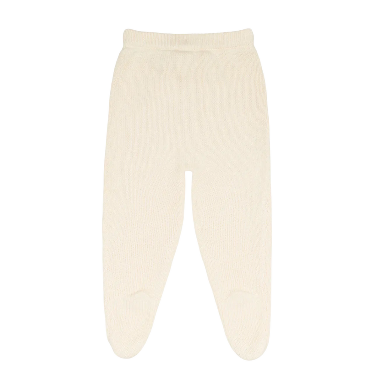 Baby Cream Knit Footie Pants