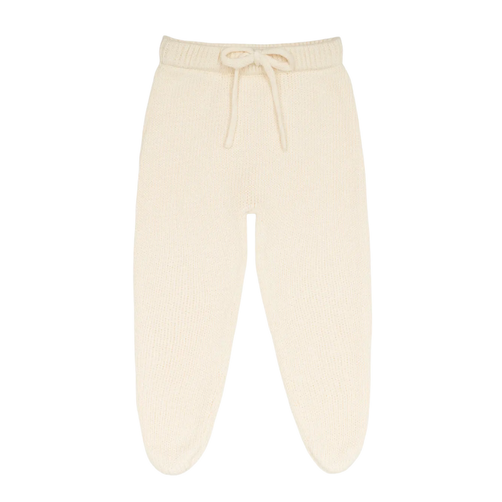 Baby Cream Knit Footie Pants