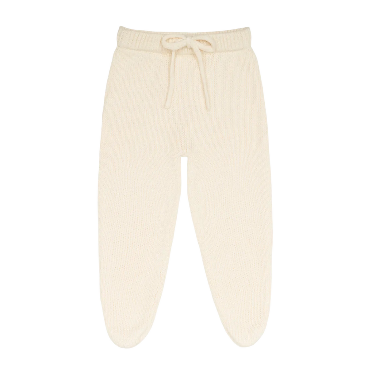 Baby Cream Knit Footie Pants