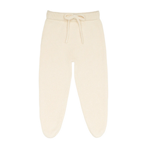 Baby Cream Knit Footie Pants