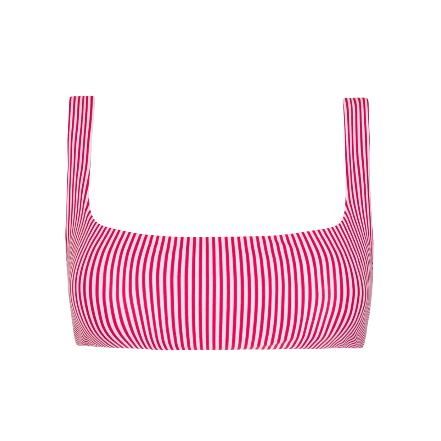women's gondola stripe square neck bikini top