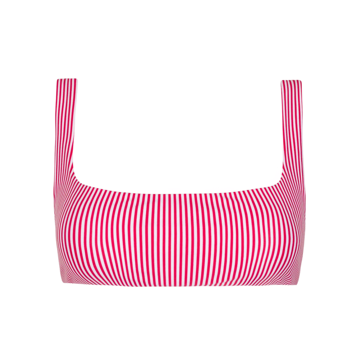 women's gondola stripe square neck bikini top