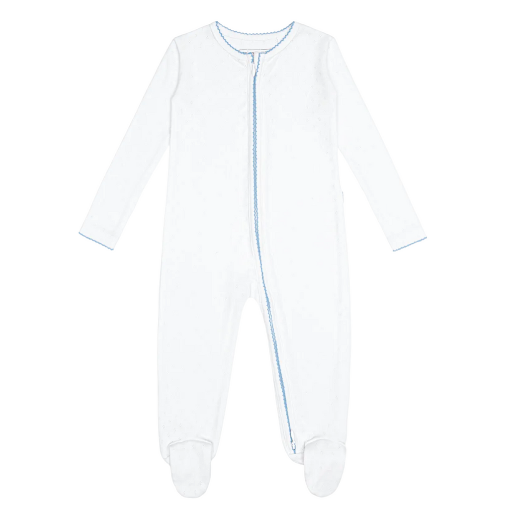 Baby White Pointelle Footie