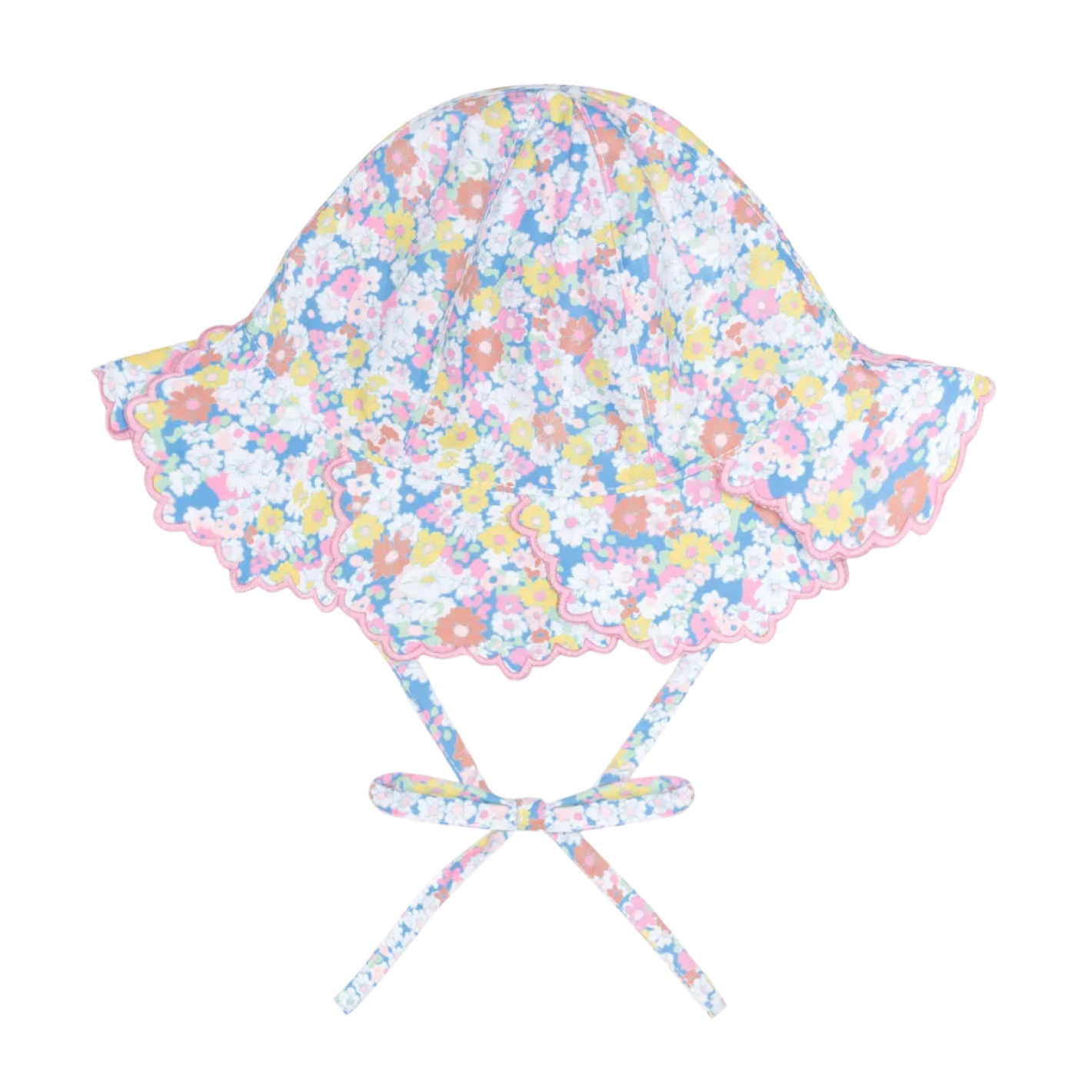 Baby Jasmine Blossom Scalloped Sun Hat