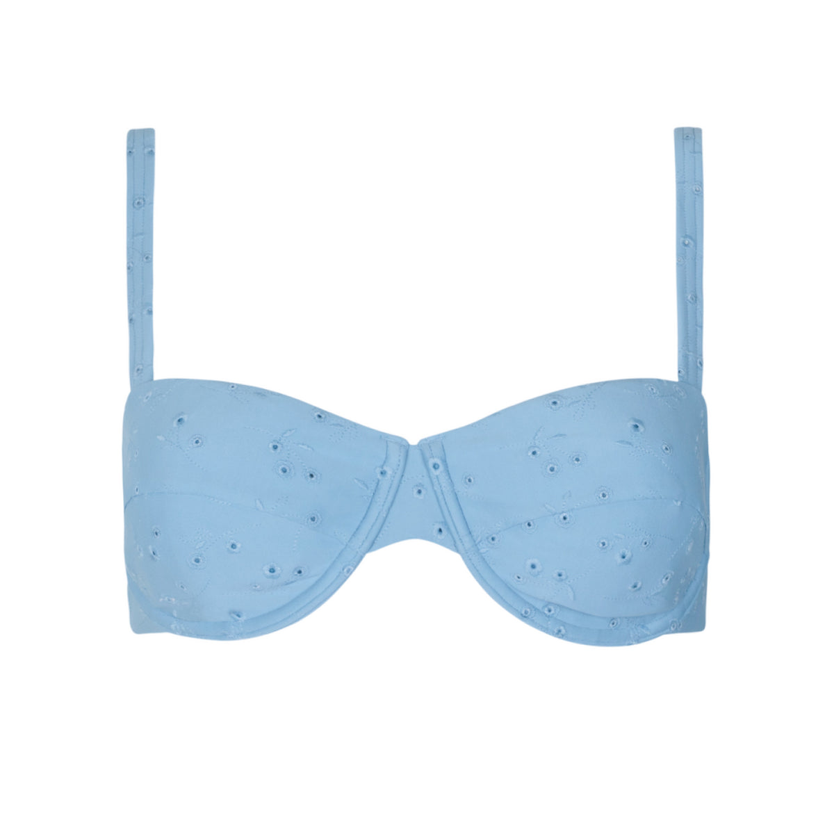 Women’s Dusk Blue Eyelet Cup Bikini Top