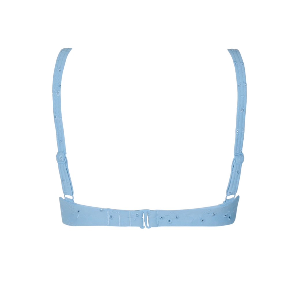 Women’s Dusk Blue Eyelet Cup Bikini Top