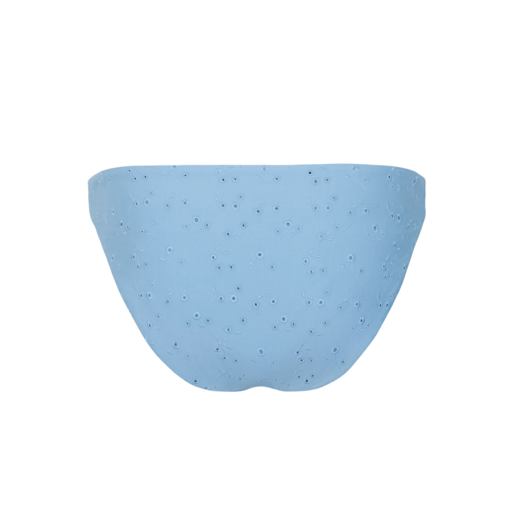 Women’s Dusk Blue Eyelet Low Waist Bikini Bottom