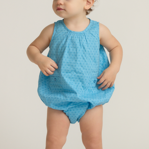 Baby Le Marin Dot Bubble Romper