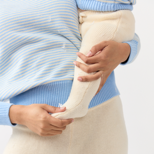 Baby Cream Knit Footie Pants