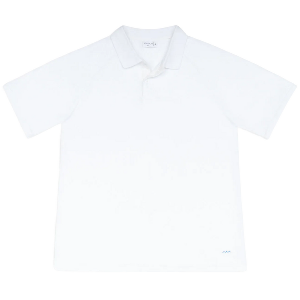 Men’s Shell White French Terry Polo