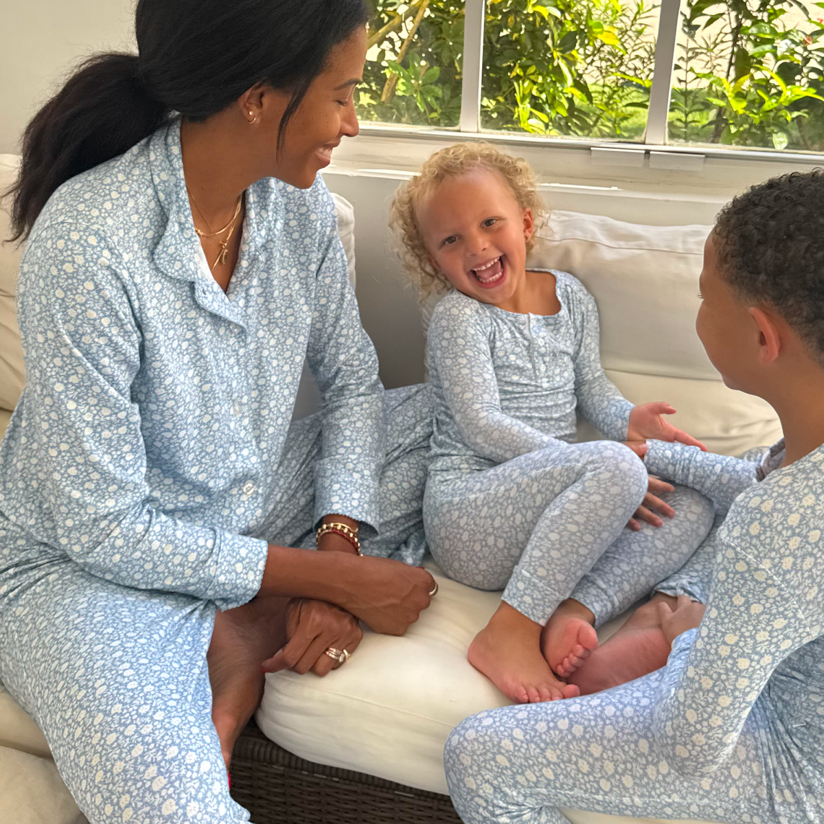 Women’s Alpine Fiore Collared Pima Pajamas Set