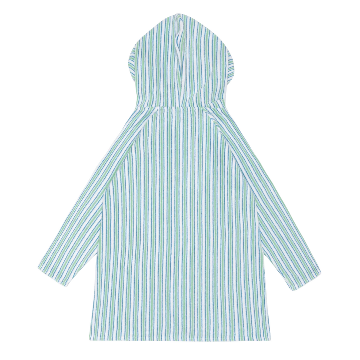 Unisex Tamarin Stripe French Terry Hooded Zipper Coverup