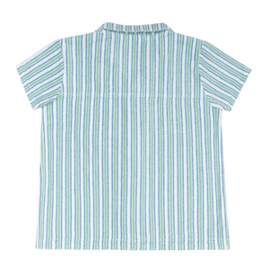 Boys’ Tamarin Stripe French Terry Button Up