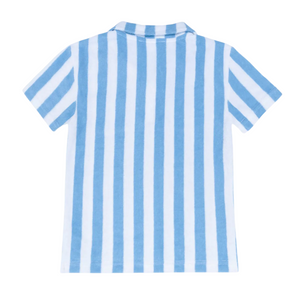 Boys’ Bay Stripe French Terry Polo