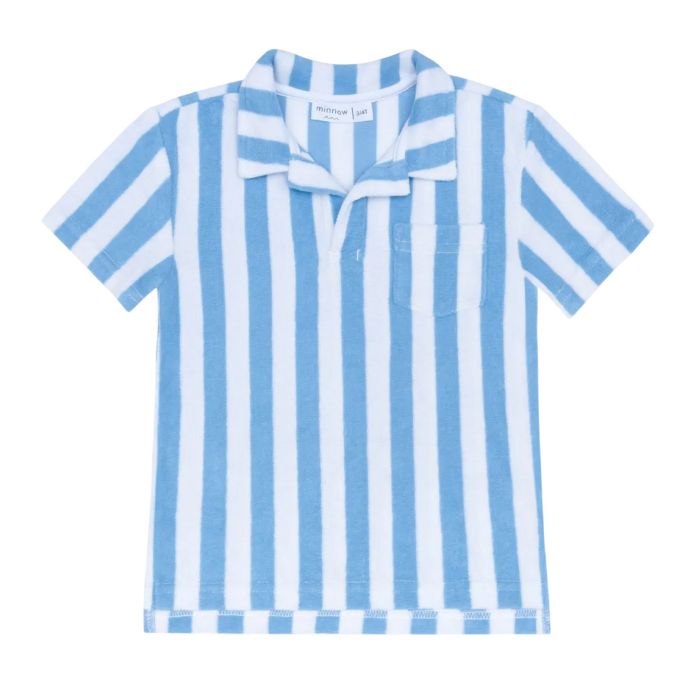 Boys’ Bay Stripe French Terry Polo