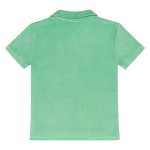 Boys’ Gustavia Green French Terry Polo