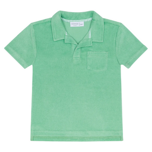Boys’ Gustavia Green French Terry Polo
