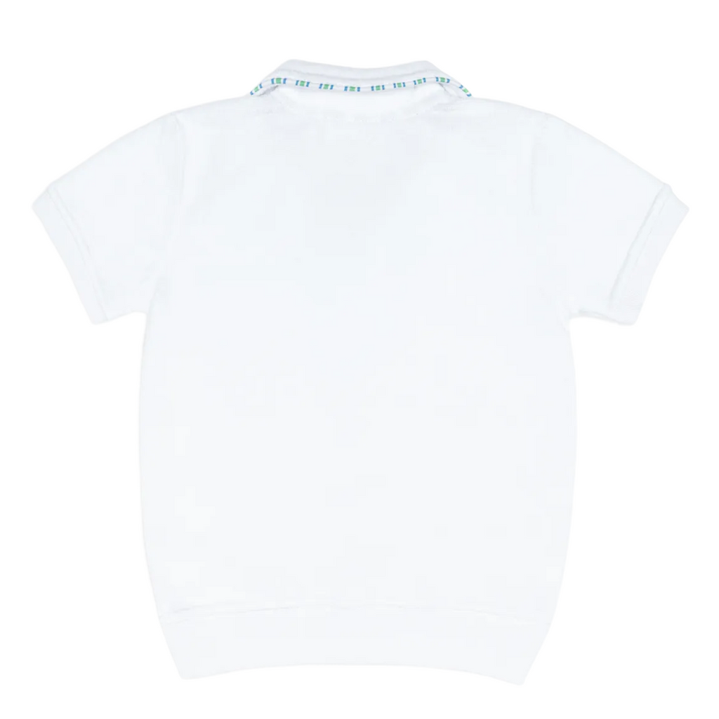 Unisex Shell White French Terry Polo