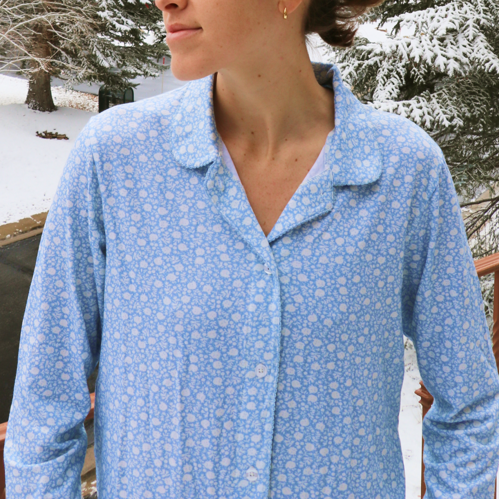Women’s Alpine Fiore Collared Pima Pajamas Set